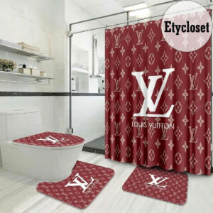 Louis Vuitton Lv Monogram Bathroom Set Home Decor Luxury Fashion Brand Bath Mat Hypebeast