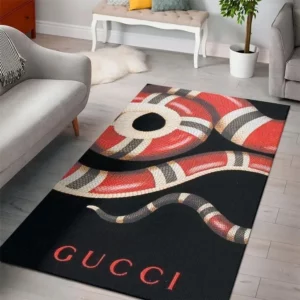 Gucci snake cool Rectangle Rug Home Decor Luxury Fashion Brand Door Mat Area Carpet