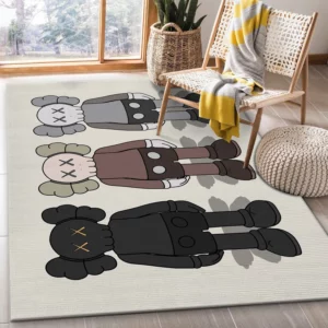 Kaws standing set Rectangle Rug Fashion Brand Area Carpet Home Decor Door Mat Luxury