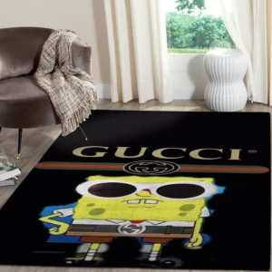 Gucci spongebob squarepants Rectangle Rug Door Mat Fashion Brand Area Carpet Home Decor Luxury