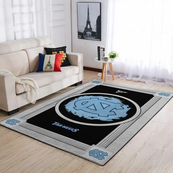 North Carolina Tar Heels Ncaas Team Logo Type 8087 Rug Area Carpet Living Room Home Decor