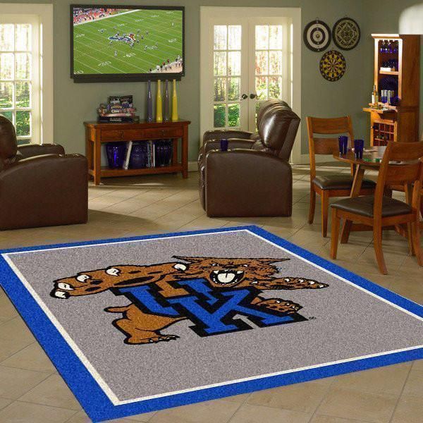 Kentucky Wildcatss Ncaa Football Basketball Custom Type 8089 Rug Area Carpet Home Decor Living Room