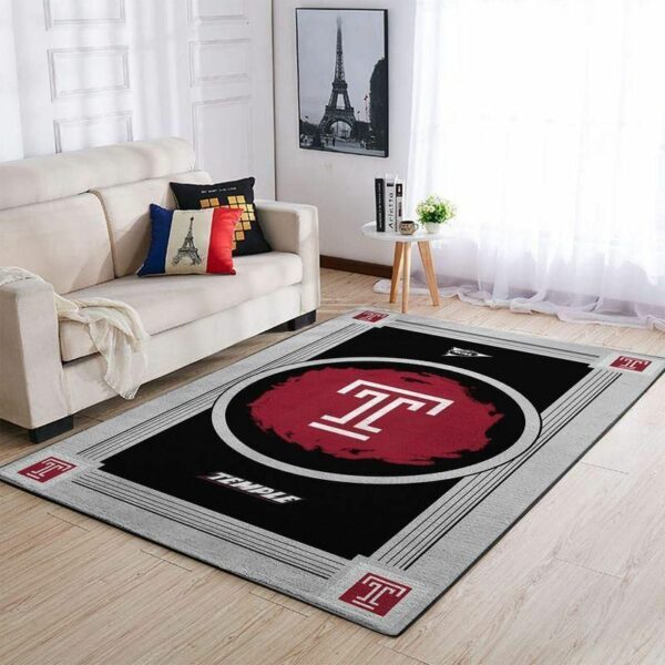 Temple Owlss Ncaa Football Basketball Team Logo Type 8092 Rug Home Decor Area Carpet Living Room