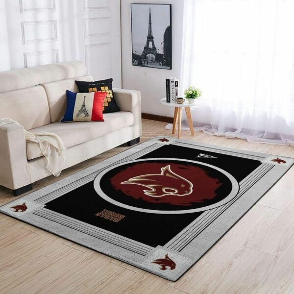 Texas State Bobcatss Ncaa Football Basketball Team Logo Type 8114 Rug Living Room Home Decor Area Carpet