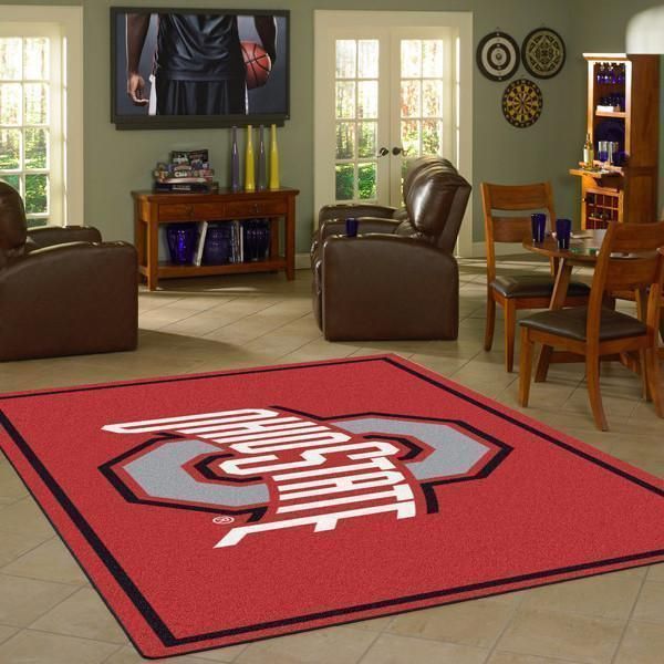 Ohio State Buckeyess Ncaa Football Basketball Custom Type 8181 Rug Living Room Home Decor Area Carpet
