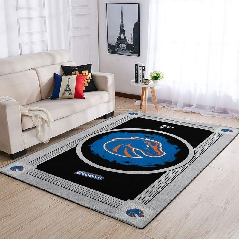 Boise State Broncoss Ncaa Football Basketball Team Logo Type 8245 Rug Area Carpet Home Decor Living Room