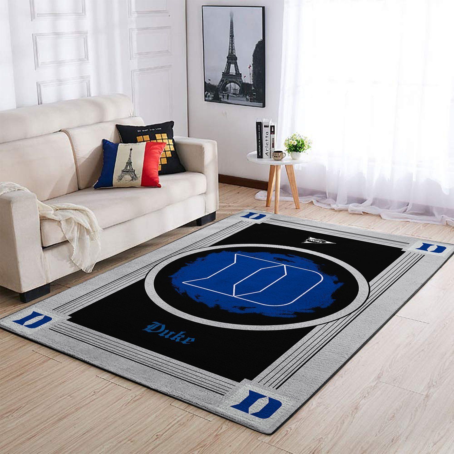 Duke Blue Devils Ncaa Team Logo Nice Type 8340 Rug Area Carpet Home Decor Living Room