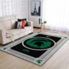 Michigan State Spartans Ncaa Team Logo Nice Type 8379 Rug Home Decor Area Carpet Living Room