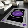 Kansas State Wildcats Ncaa Team Logo Nice Rer Hu Type 8396 Rug Area Carpet Living Room Home Decor