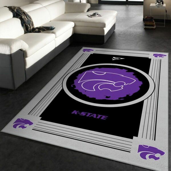 Kansas State Wildcats Ncaa Team Logo Nice Rer Hu Type 8396 Rug Area Carpet Living Room Home Decor