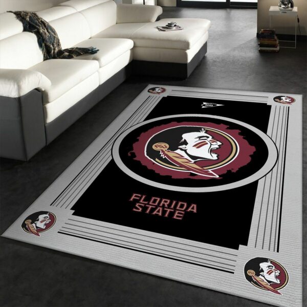 Florida State Seminoles Ncaa Team Logo Nice Rerj Type 8405 Rug Home Decor Living Room Area Carpet