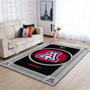Arizona Wildcats Ncaa Team Logo Nice Type 8407 Rug Living Room Home Decor Area Carpet
