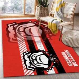 Georgia Bulldogs Ncaa Custom X Ft Type 8422 Rug Living Room Home Decor Area Carpet