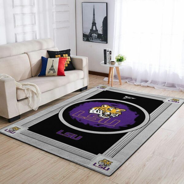 Lsu Tigers Ncaa Team Logo Nice Type 8430 Rug Area Carpet Living Room Home Decor