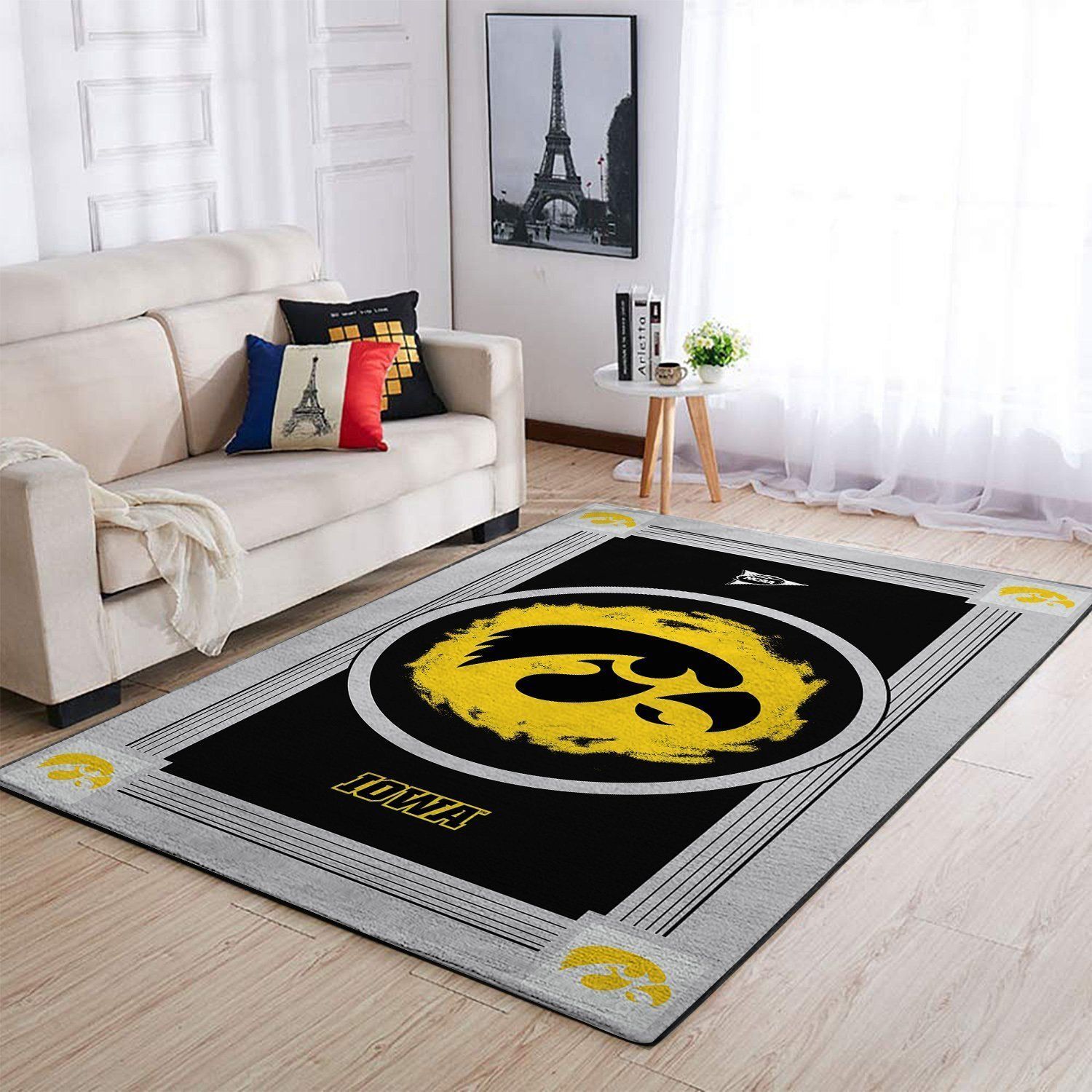 Iowa Hawkeyes Ncaa Team Logo Nice Type 8458 Rug Living Room Home Decor Area Carpet