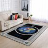 Kansas Jayhawks Ncaa Team Logo Nice Type 8487 Rug Area Carpet Living Room Home Decor