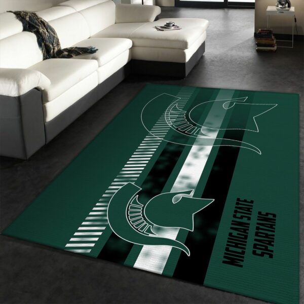 Michigan State Spartans Ncaa Custom Type 8506 Rug Home Decor Living Room Area Carpet