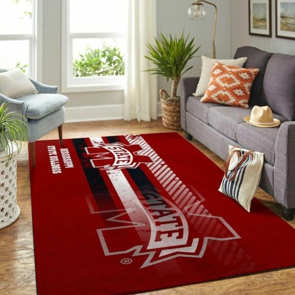 Mississippi State Bulldogs Ncaa Custom Type 8543 Rug Area Carpet Living Room Home Decor