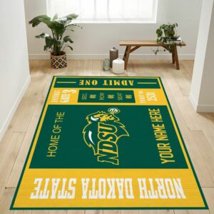 North Dakota State Ncaa Customizable Type 8549 Rug Area Carpet Living Room Home Decor