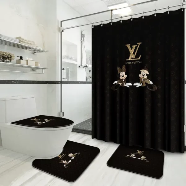 Louis Vuitton Bathroom Set Hypebeast Bath Mat Luxury Fashion Brand Home Decor