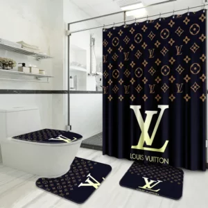 Louis Vuitton Bathroom Set Hypebeast Bath Mat Luxury Fashion Brand Home Decor