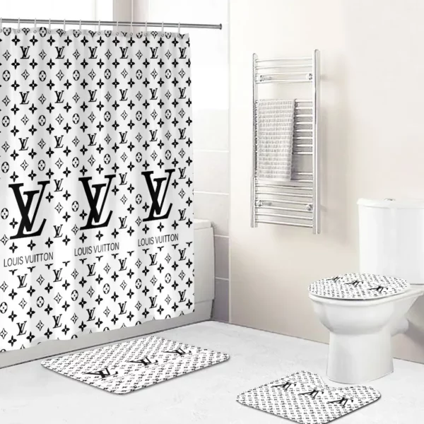 Louis Vuitton Bathroom Set Luxury Fashion Brand Hypebeast Bath Mat Home Decor