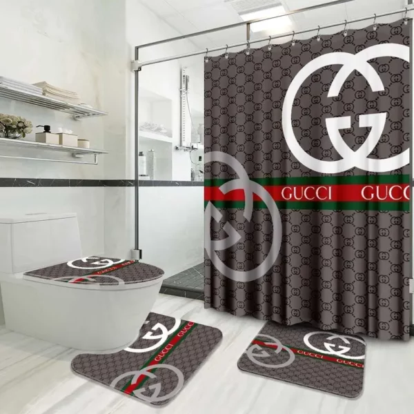 Gucci Bathroom Set Hypebeast Home Decor Bath Mat Luxury Fashion Brand