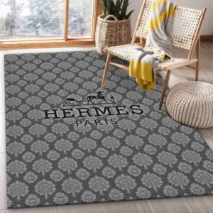 Hermes Rectangle Rug Home Decor Door Mat Luxury Area Carpet Fashion Brand