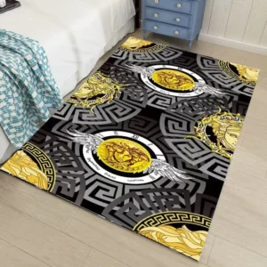 Versace Rectangle Rug Home Decor Fashion Brand Area Carpet Door Mat Luxury