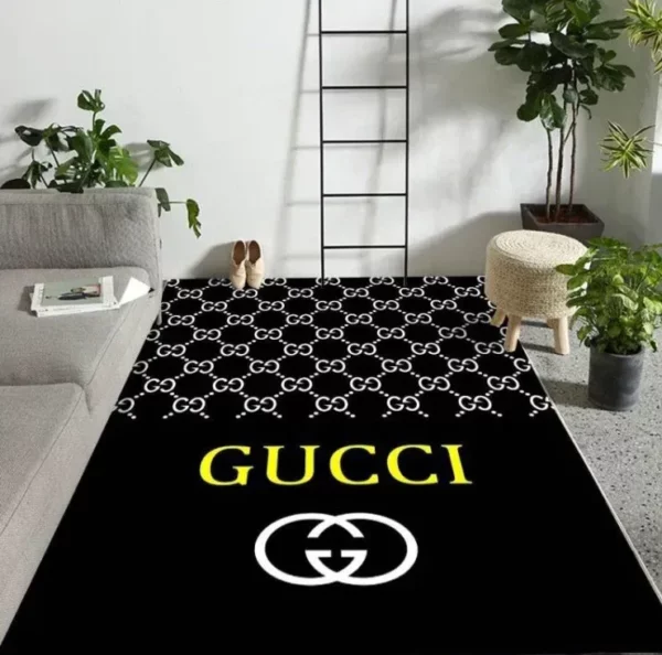 Gucci Edition Rectangle Rug Area Carpet Fashion Brand Home Decor Luxury Door Mat