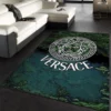 Versace Rectangle Rug Luxury Home Decor Door Mat Area Carpet Fashion Brand