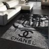 Chanel Rectangle Rug Luxury Fashion Brand Door Mat Home Decor Area Carpet