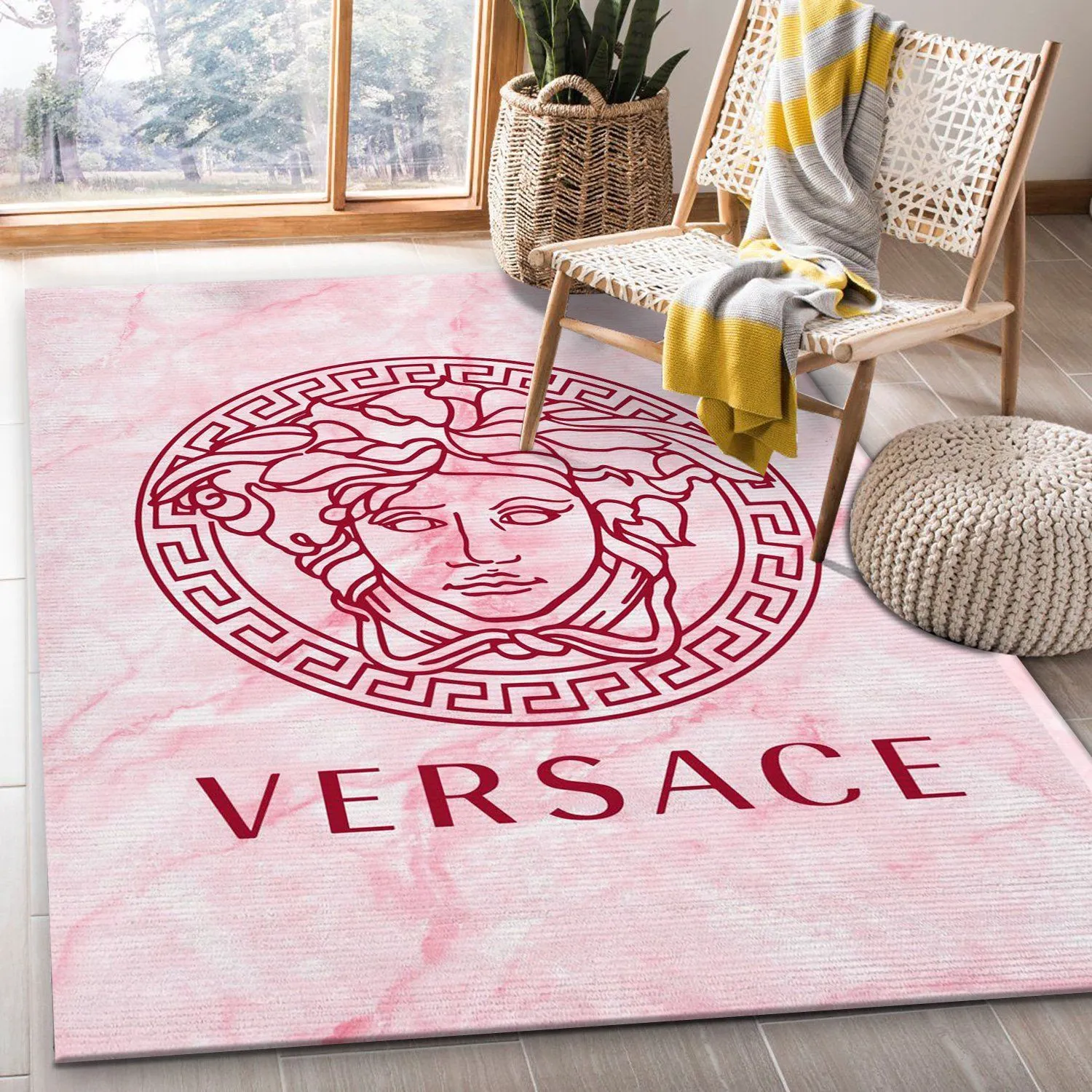 Versace Rectangle Rug Door Mat Home Decor Luxury Area Carpet Fashion Brand