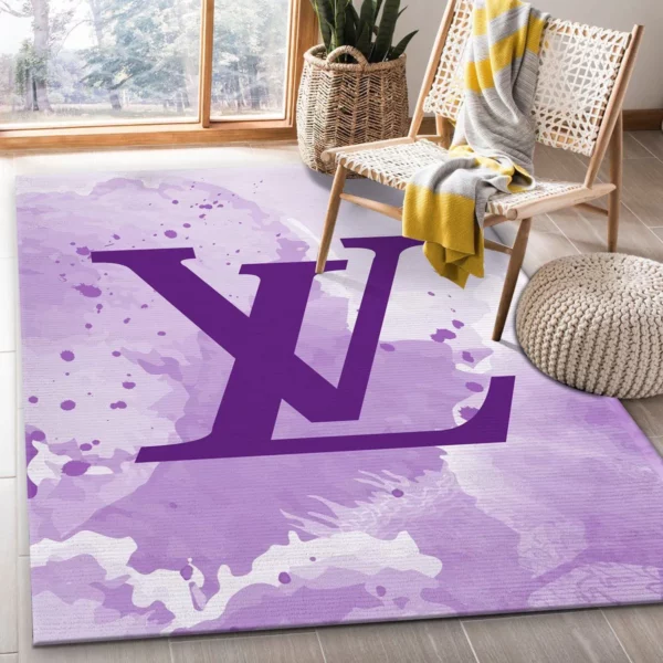 Louis Vuitton Rectangle Rug Area Carpet Door Mat Fashion Brand Luxury Home Decor