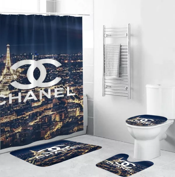 Chanelin Paris Scence Bathroom Set Hypebeast Bath Mat Luxury Fashion Brand Home Decor