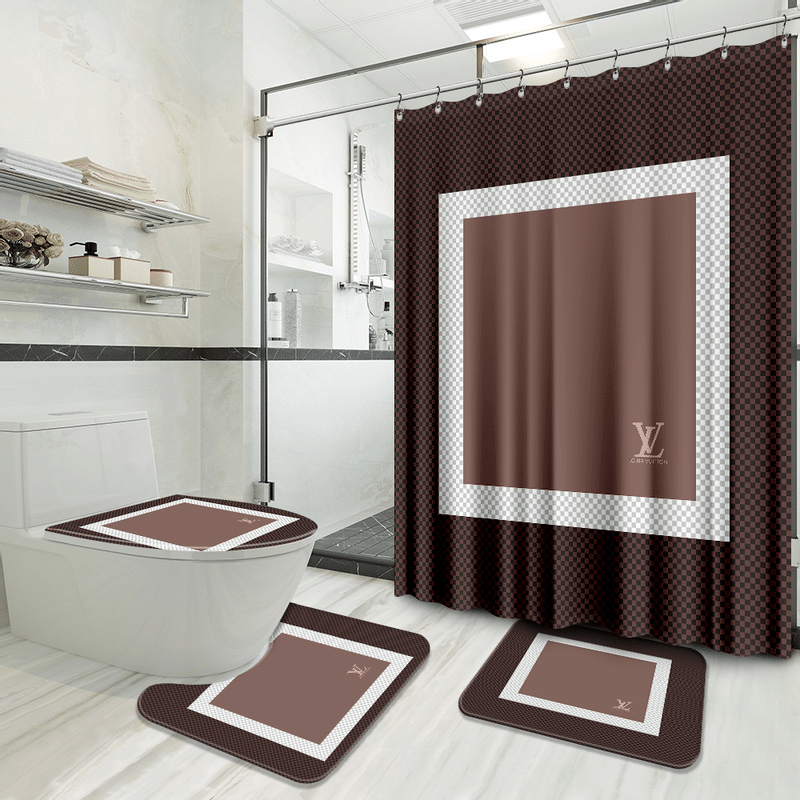 Louis Vuitton New Bathroom Set Hypebeast Bath Mat Home Decor Luxury Fashion Brand