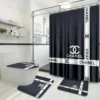 Chanel Grey Bathroom Set Home Decor Bath Mat Luxury Fashion Brand Hypebeast