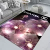 ChanelFlowers Rectangle Rug Area Carpet Home Decor Fashion Brand Door Mat Luxury