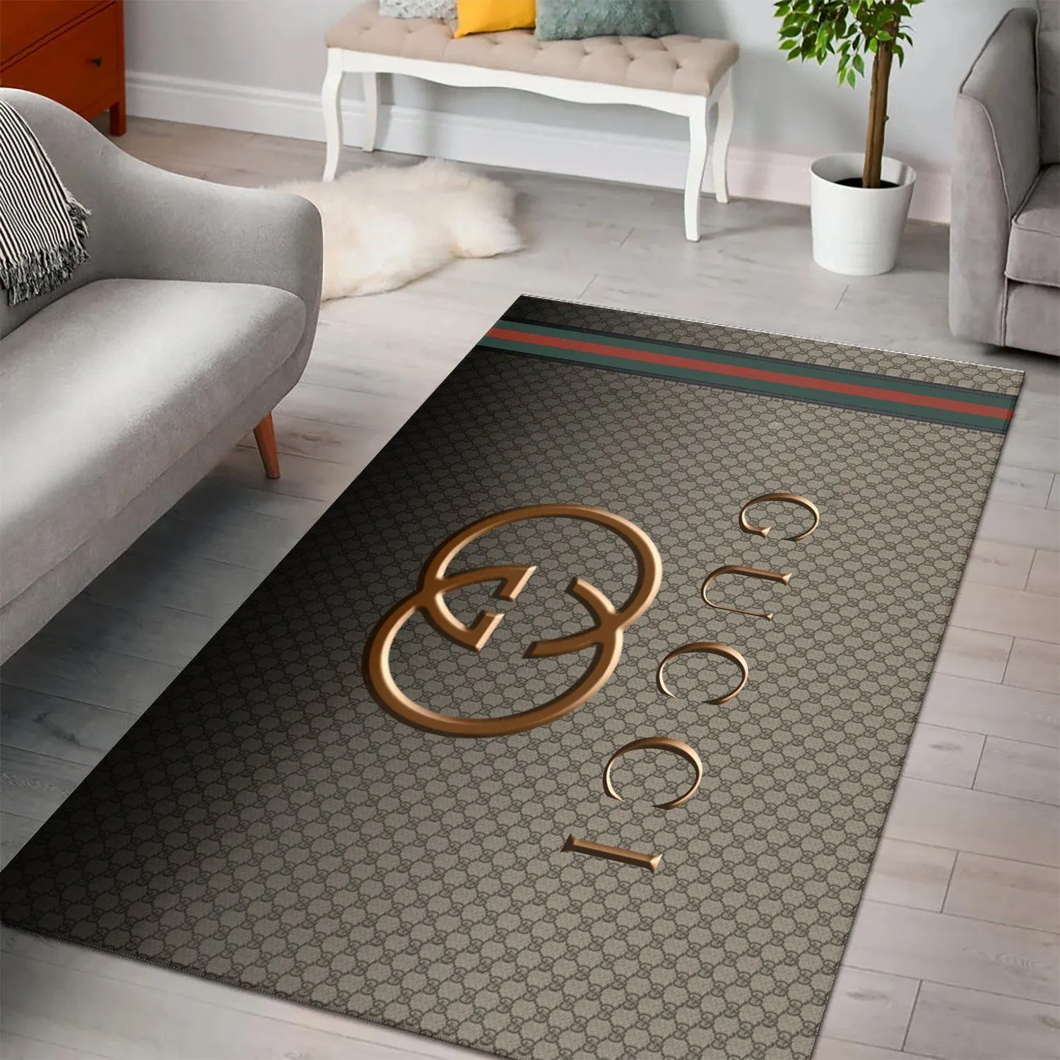 Gucci multicolor Rectangle Rug Fashion Brand Area Carpet Luxury Home Decor Door Mat