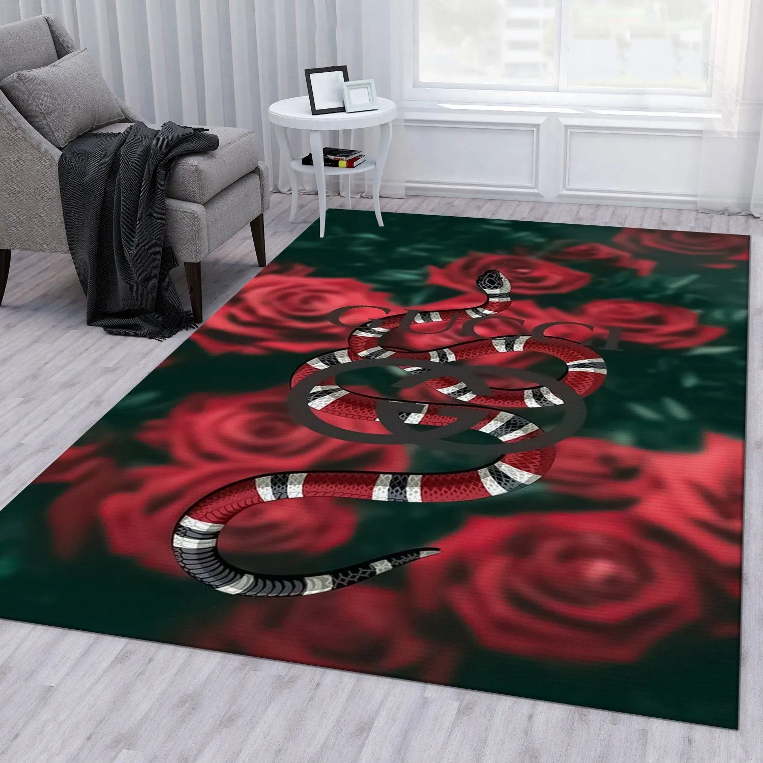 Gucci Rectangle Rug Home Decor Door Mat Fashion Brand Luxury Area Carpet