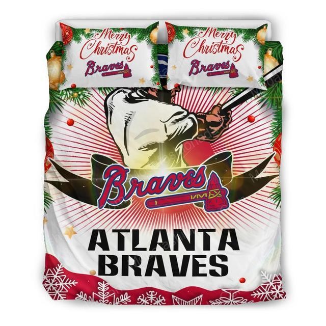 Atlanta Braves Baseball Sport 3 Logo Type 1497 Bedding Sets Sporty Bedroom Home Decor