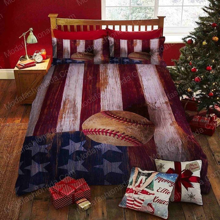 Baseball American Flag Sport 15 Logo Type 1596 Bedding Sets Sporty Bedroom Home Decor