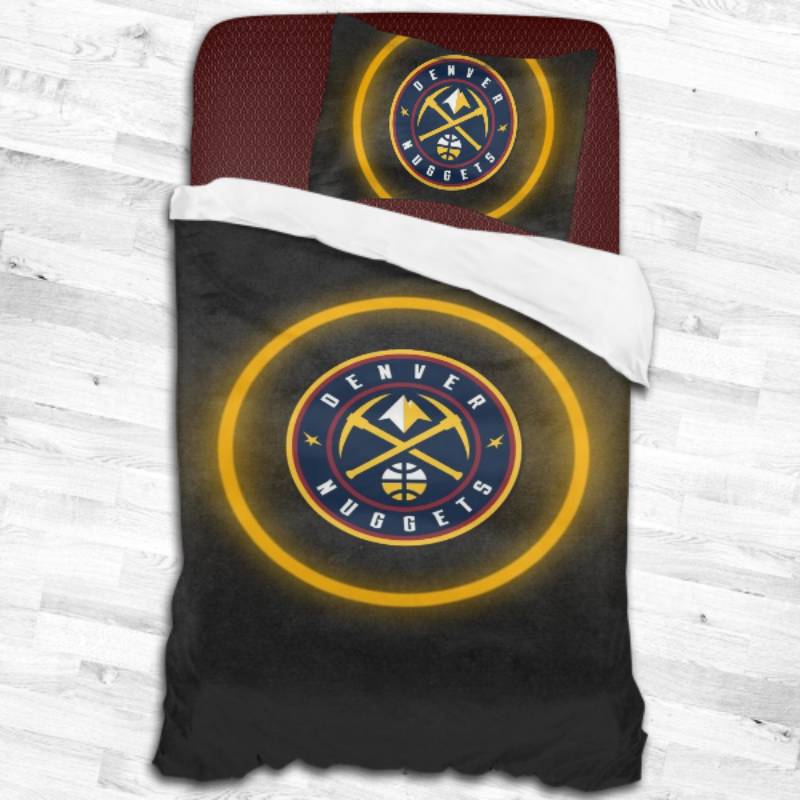 Denver Nuggets Logo Type 1677 Bedding Sets Sporty Bedroom Home Decor