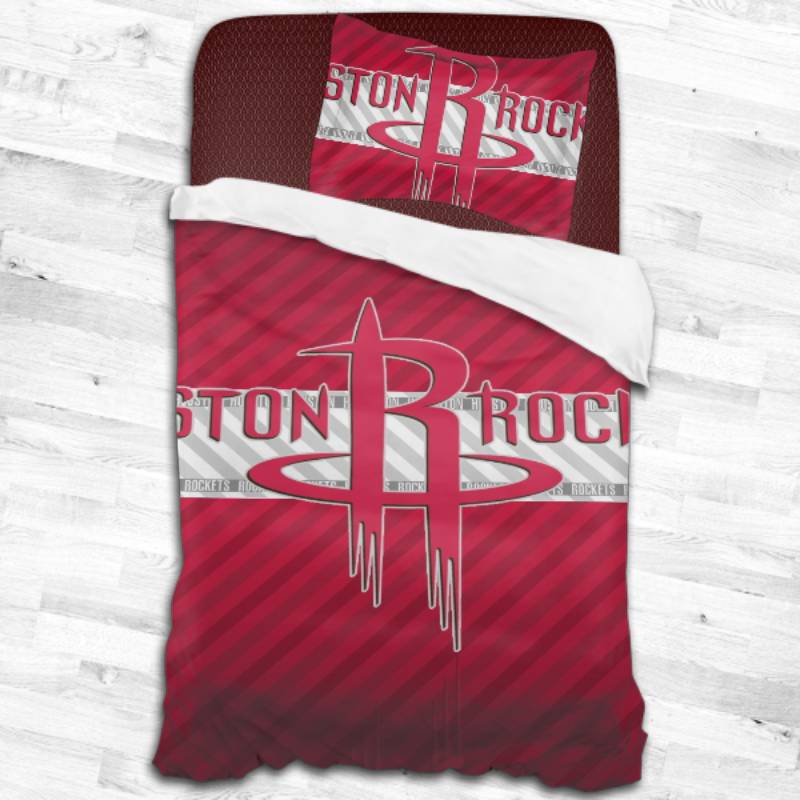 Houston Rockets Logo Type 1682 Bedding Sets Sporty Bedroom Home Decor