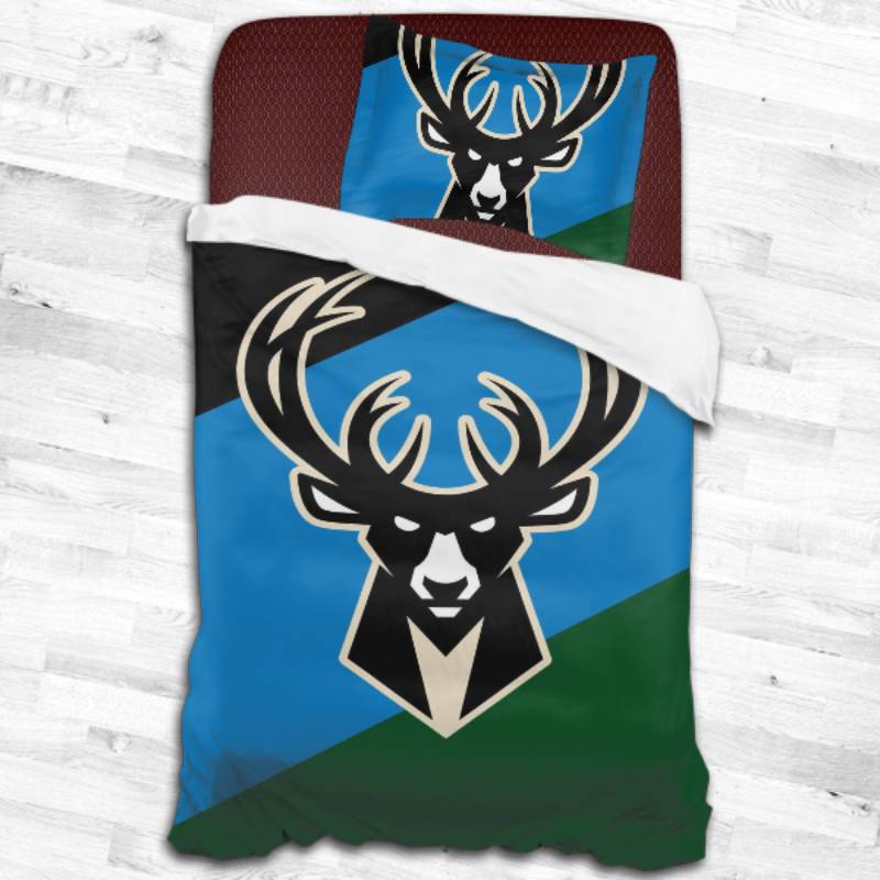 Milwaukee Bucks Logo Type 1688 Bedding Sets Sporty Bedroom Home Decor