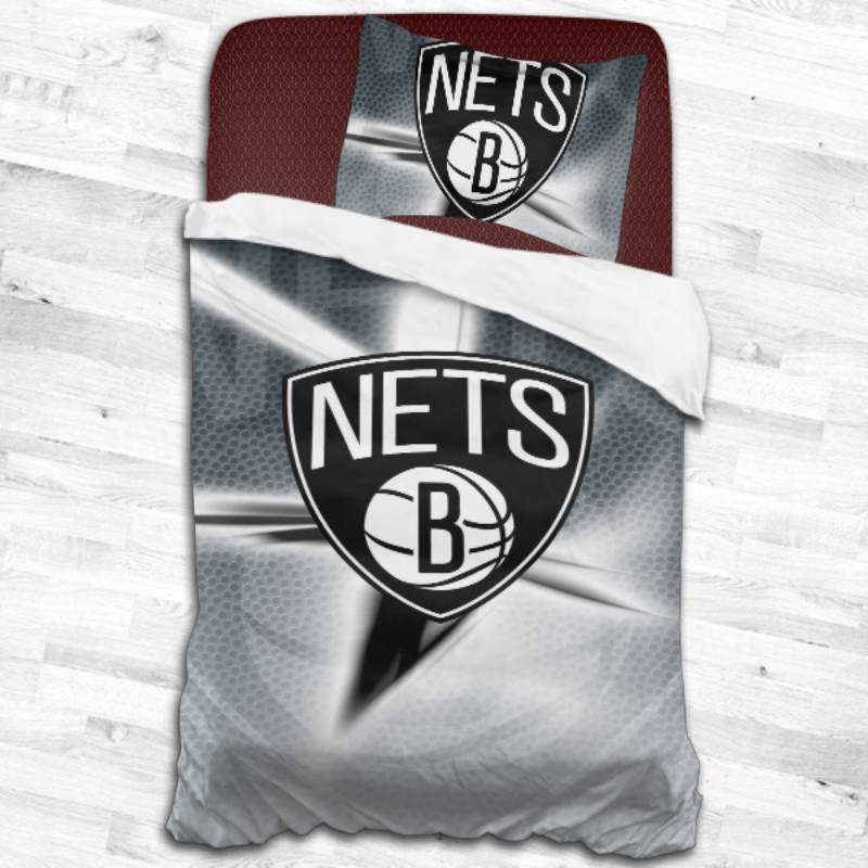 Nba Brooklyn Nets Logo Type 1691 Bedding Sets Sporty Bedroom Home Decor