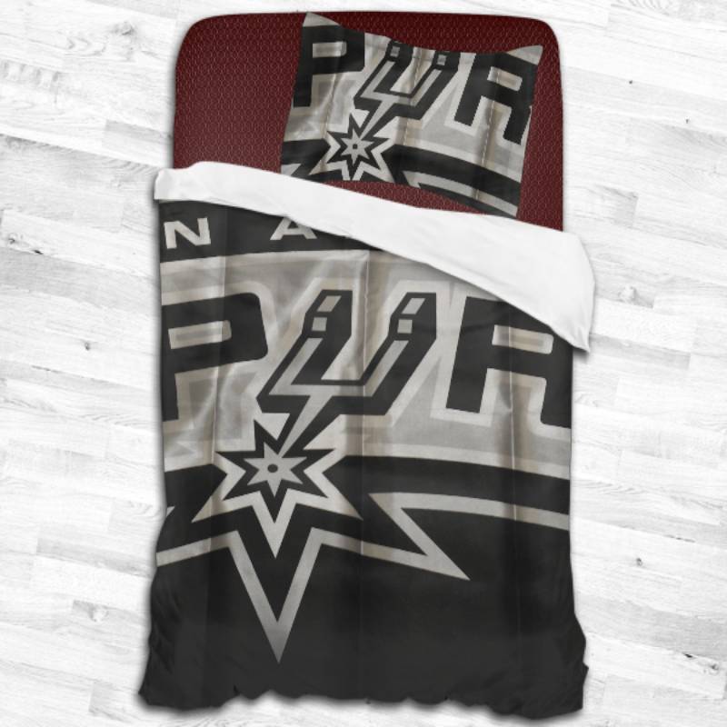 Nba San Antonio Spurs Logo Type 1713 Bedding Sets Sporty Bedroom Home Decor