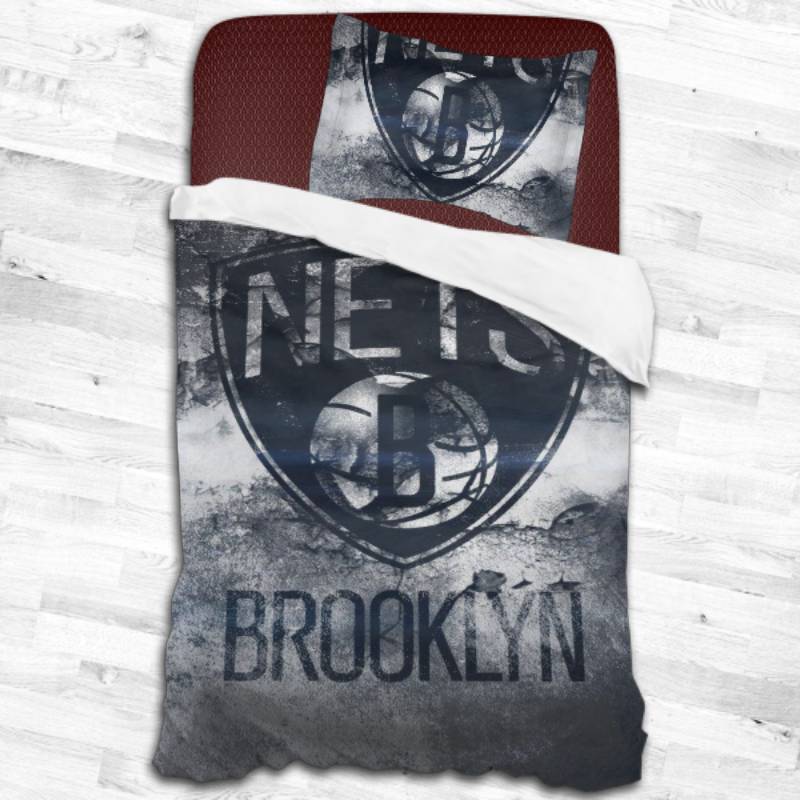 Brooklyn Nets Logo Type 1737 Bedding Sets Sporty Bedroom Home Decor