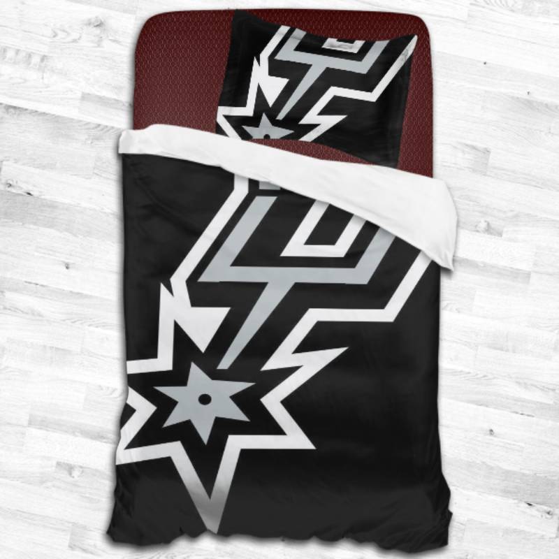 Nba San Antonio Spurs Logo Type 1769 Bedding Sets Sporty Bedroom Home Decor