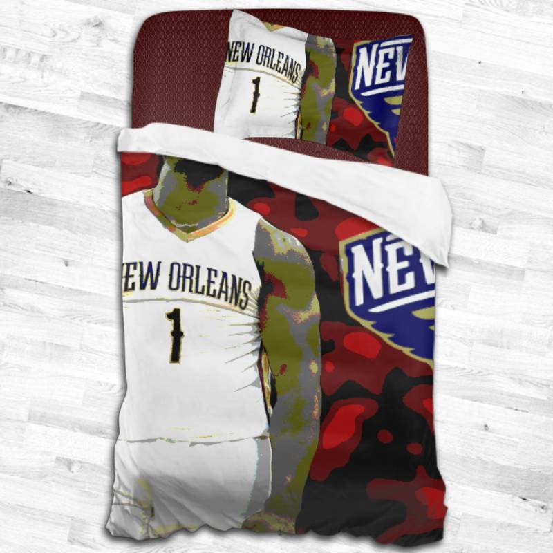 New Orleans Pelicans Logo Type 1777 Bedding Sets Sporty Bedroom Home Decor